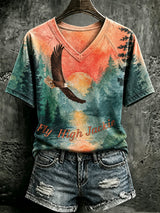Women's Forever In Our Heart Print Casual T-shirt