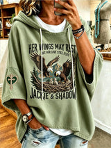 Women'S Casual Bald Eagle "Jackie" Print Top
