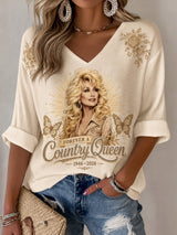 Women's Raised On Dolly Printed T-shirt