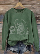 Women's Music King Print Sweatshirt