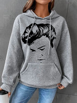 Women's Vintage Print Casual Sweatshirt