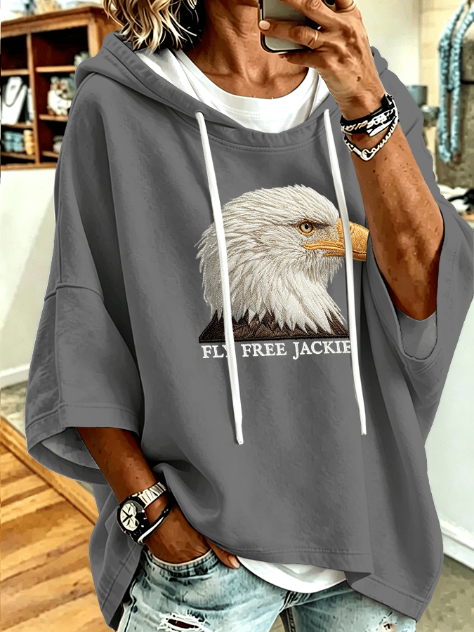 Women's Fly Free Jackie Print Hooded Sweatshirt