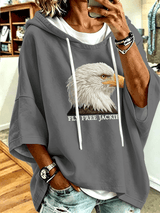 Women's Fly Free Jackie Print Hooded Sweatshirt