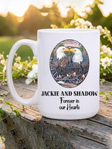 Jackie And Shadow Bald Eagle Bonded Pair, Big Bear Eagles Mug