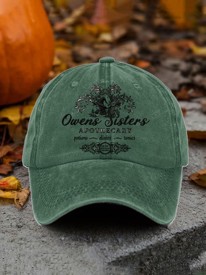 Unisex Owens Sisters Apothecary Witch Printed Hat