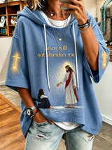 Women's "Jesus Will Not Abandon Me" Christian Casual Top