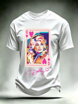Men's Queen of Hearts Shirt Country Music Graphic Print T-Shirt