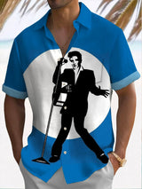 Men's Musical Short Sleeve Pocket Shirt