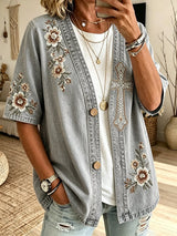 Women's Faith  Print Cardigan
