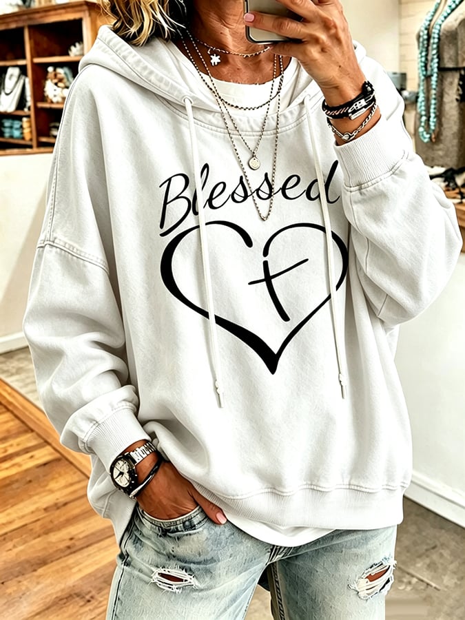 Women's  Faith Over Fear Printing  Top