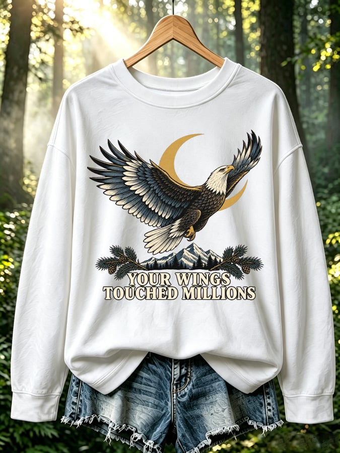 Women's Jackie & Shadow Print Crew-Neck Sweatshirt