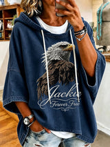 Women'S Casual Bald Eagle "Jackie" Print Top