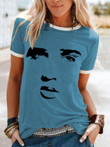 Women's Legendary Singer Actor Silhouette Casual Tee