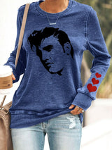 Women's Silhouette Print Souvenir Sweatshirt