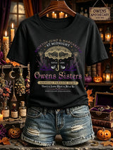 Women's Owens Sisters Apothecary Witch Print Casual T-shirt