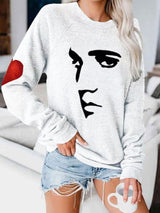 Women's Silhouette Print Souvenir Sweatshirt