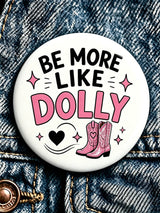 Forever Our Queen of Country Print Button