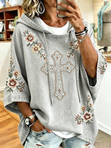 Women's Casual Faith Print Top
