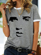 Women's Legendary Singer Actor Silhouette Casual Tee