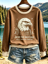 Women's Animal-Print Casual Sweatshirt
