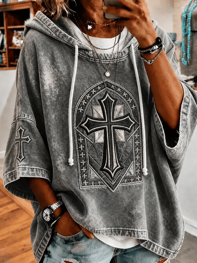 Women's Casual Printed Loose Sweatshirt