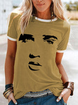 Women's Legendary Singer Actor Silhouette Casual Tee