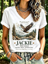 Women's Retro Fly Strong Jackie Print   T-Shirt