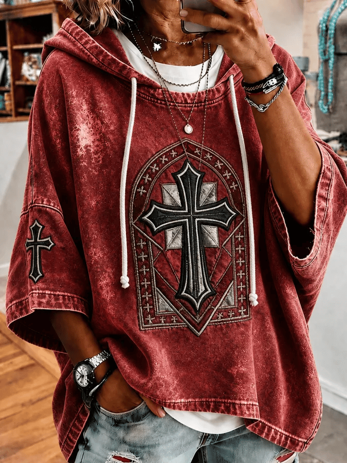 Women's Casual Printed Loose Sweatshirt