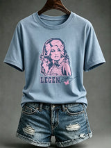 Women's Rip Dolly Parton Print T-Shirt