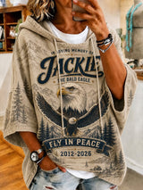 Women'S Casual Bald Eagle "Jackie" Print Top