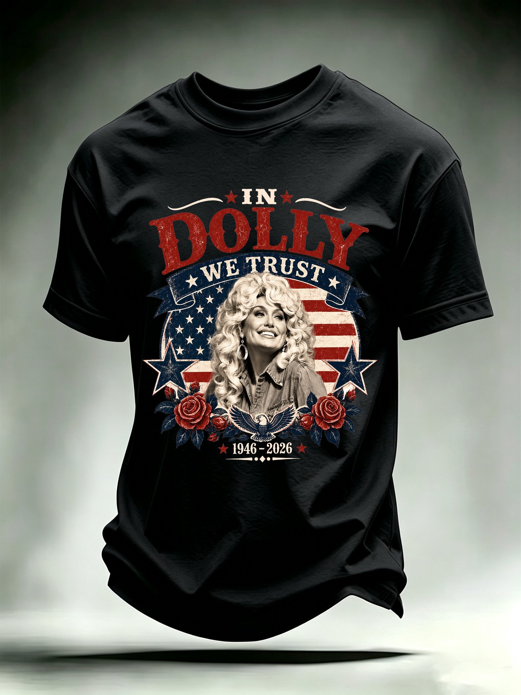 Men's Vintage Country Music Tribute Parton Tour T-Shirt