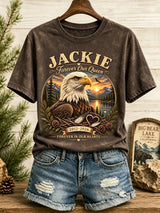 Women's Forever Over Big Bear, Fly Free Jackie Print T-shirt