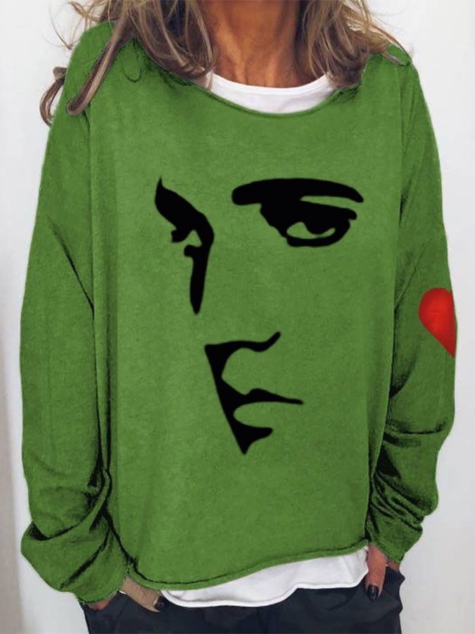 Women's Silhouette Print Souvenir Sweatshirt