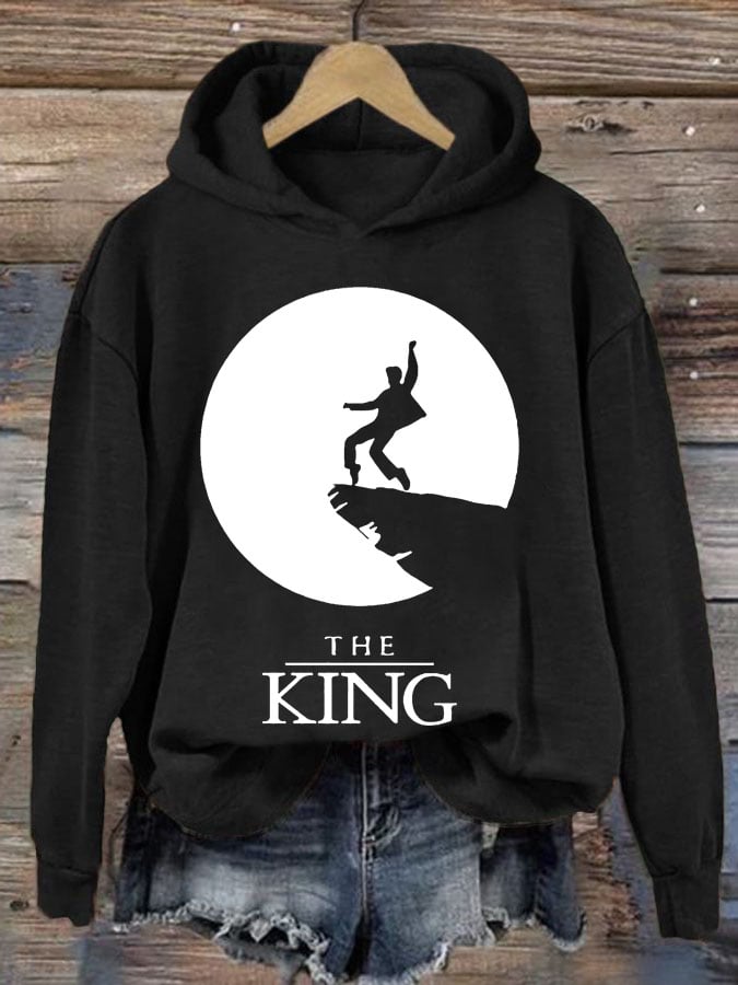 Women's The King Print Casual Sweatshirt
