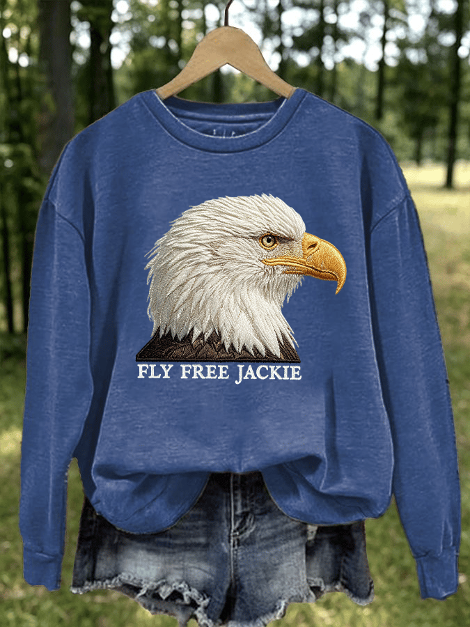 Women's Fly Free Jackie Print Casual Sweatshirt