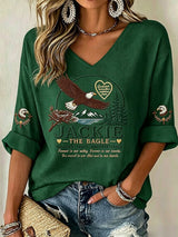 Retro In Loving Memory Of Jackie Rest In Peace Jackie Of Big Bear Valley A Legend. Forever In Our Hearts Print T-Shirt