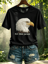 Women's Fly Free Jackie Print Casual T-shirt