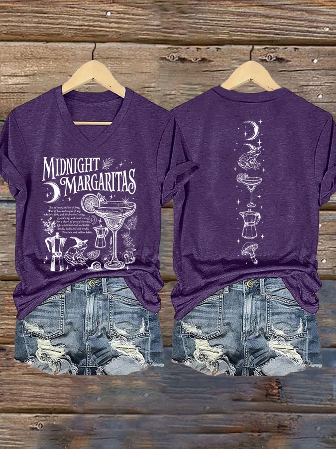 Women's Midnight Margaritas Print T-shirt
