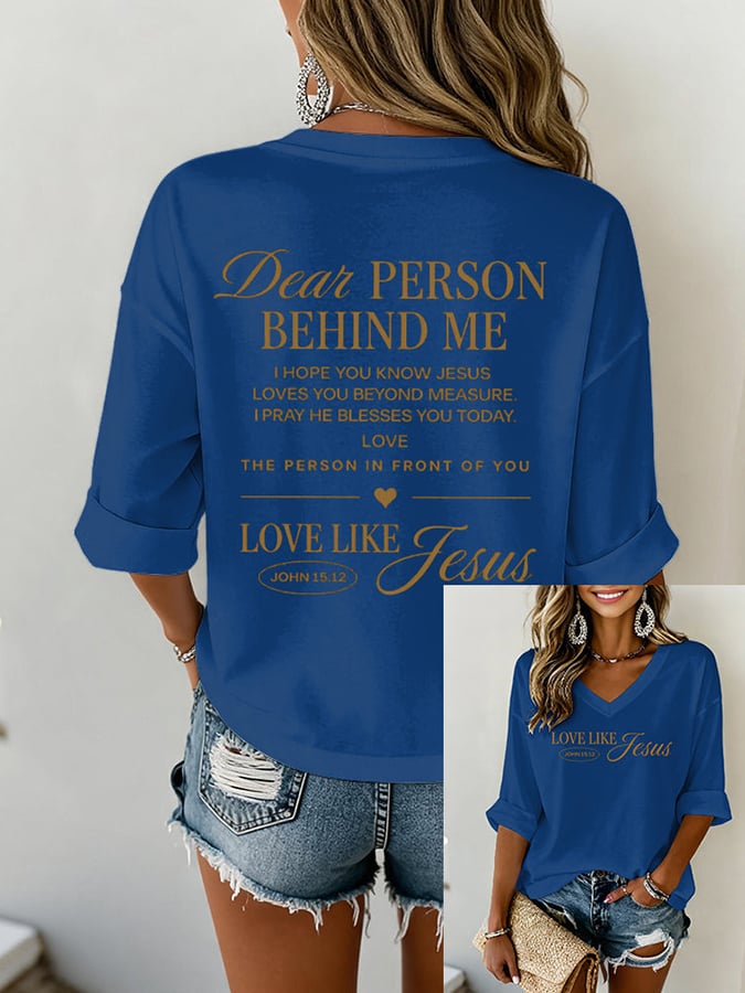 Women's Love Like Jesus Faith T-shirt