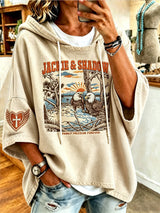 Women'S Casual Bald Eagle "Jackie" Print Top