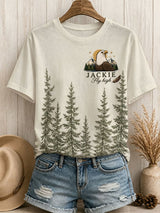 Women's Jackie Fly High Print Casual T-shirt