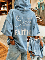 Women's  "Faith" Print Casual Top