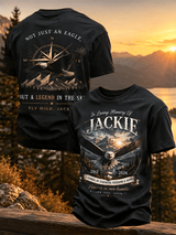 "Forever in my heart  Thank you, Jackie"  Print Men's Print T-Shirt