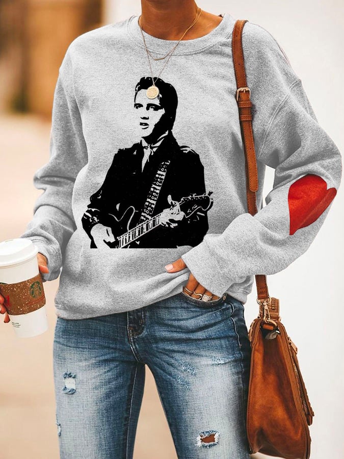 Women's Silhouette Print Souvenir Sweatshirt