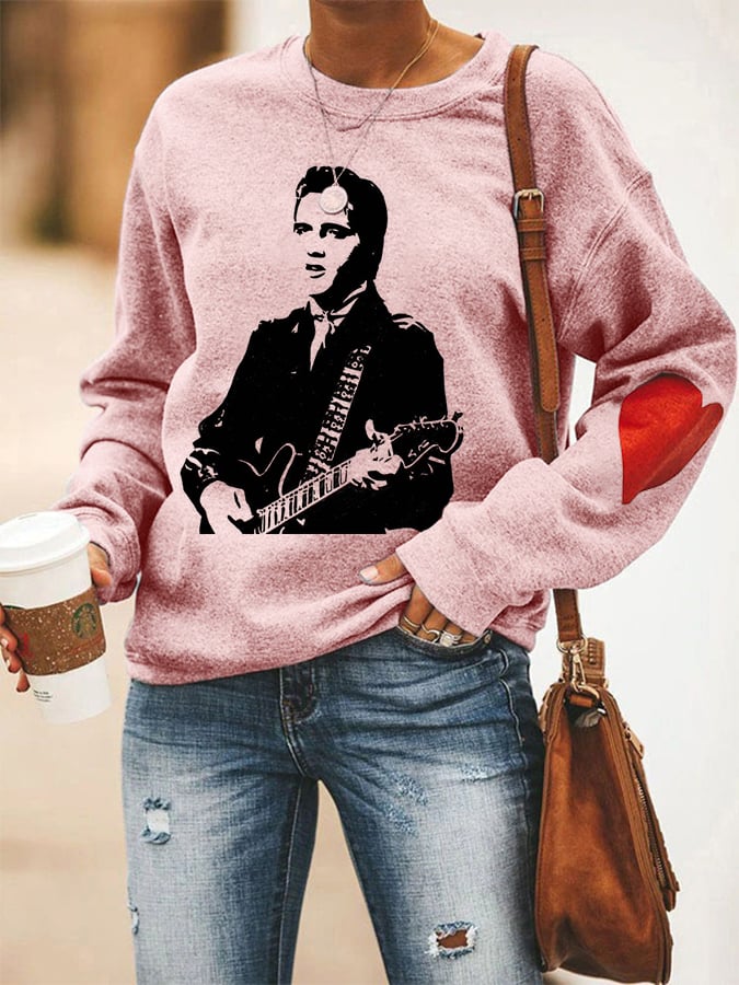 Women's Silhouette Print Souvenir Sweatshirt