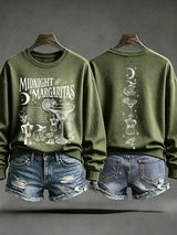 Women's Midnight Margaritas Print Casual Sweatshirt