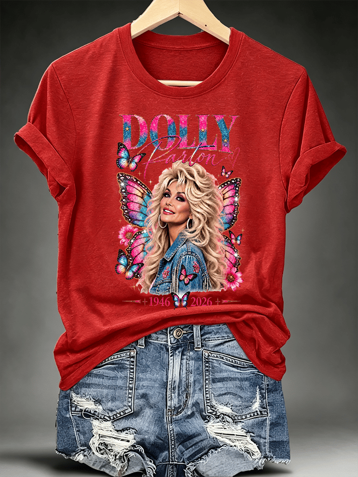 Women's Vintage Country Music Tribute Parton Tour T-Shirt