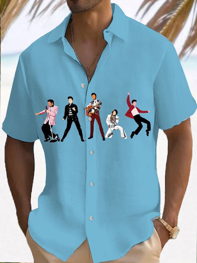 Mens Music Superstar Resort Shirt
