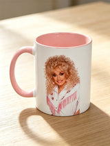 Retro Country Music Legend Tribute Print Mug