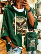 Women'S Casual Bald Eagle "Jackie" Print Top